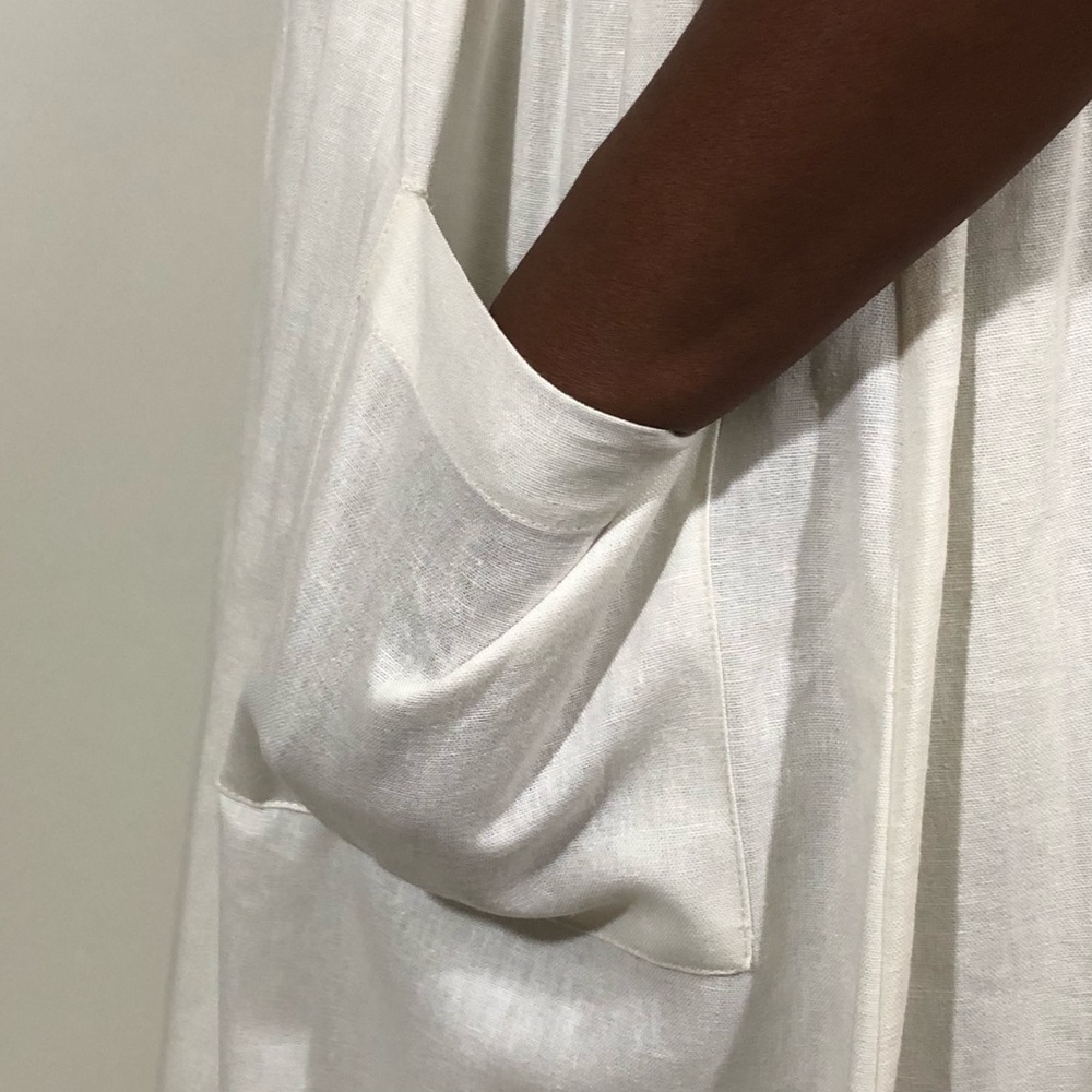 SZ L ZARA BUTTON DOWN DRESS - Picture 3 of 7